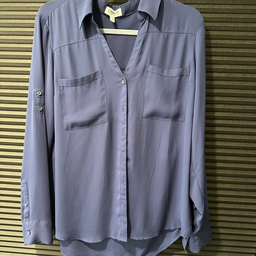 Express Portofino Button-Up Blouse